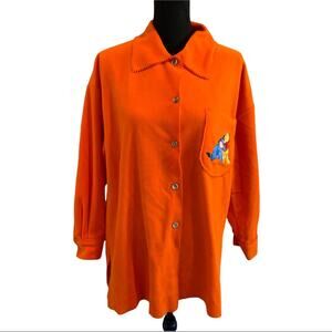NWT Disney Winnie the Pooh Shacket Fleece Jacket Shirt M Women's